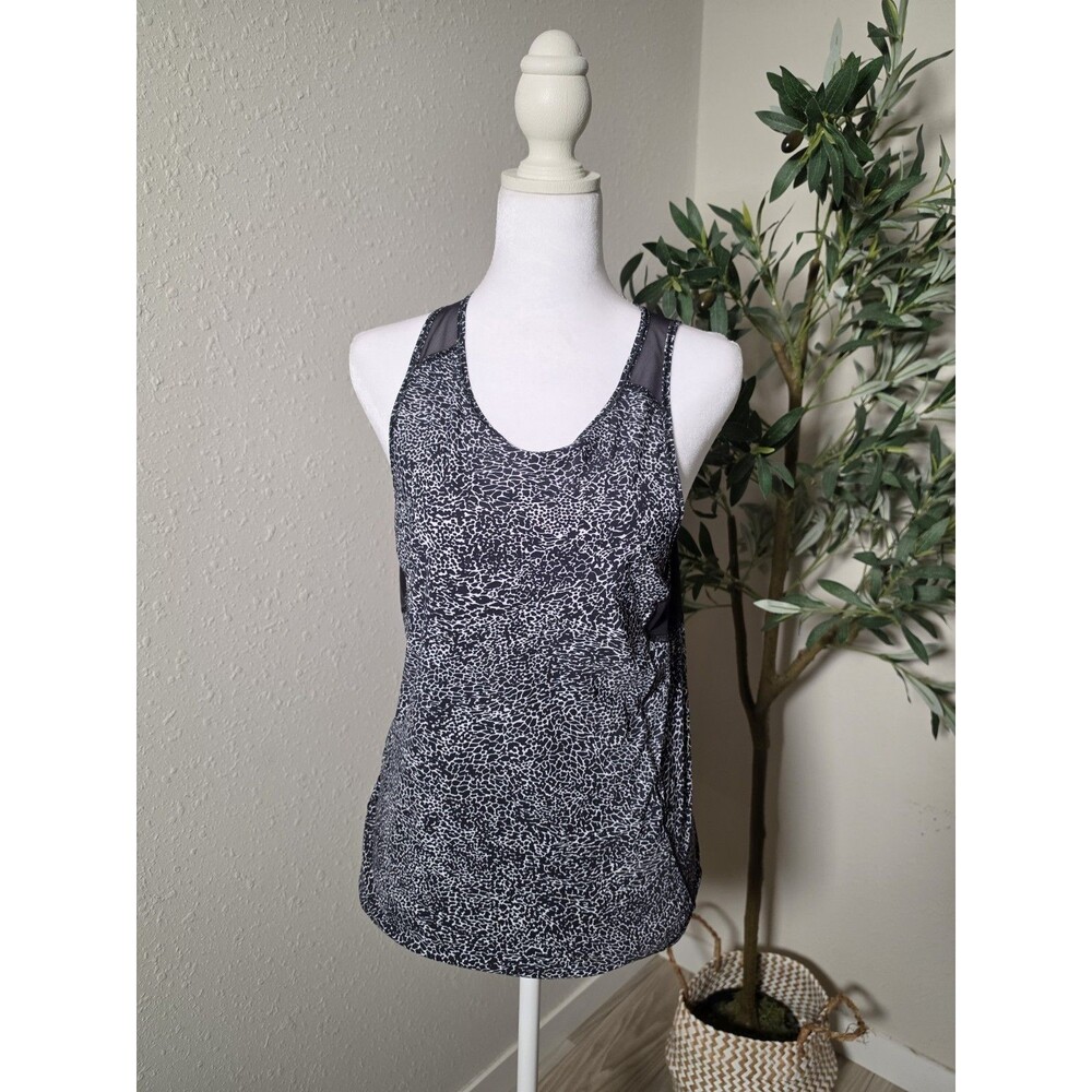 Lululemon Abstract Print Mesh Racerback Tank Top Size M